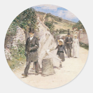 Sticker Rond La Marche Nuptiale par Robinson, Jeunes Mariés de 