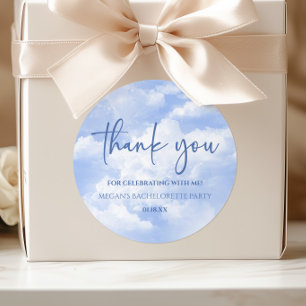 Sticker Rond La mariée est aux anges Enterrement de vie de jeun