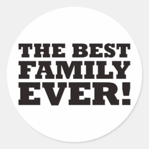 Sticker Rond La meilleure famille jamais