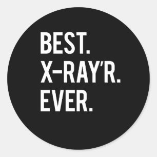 Sticker Rond La meilleure technologie toujours drôle de rayon 