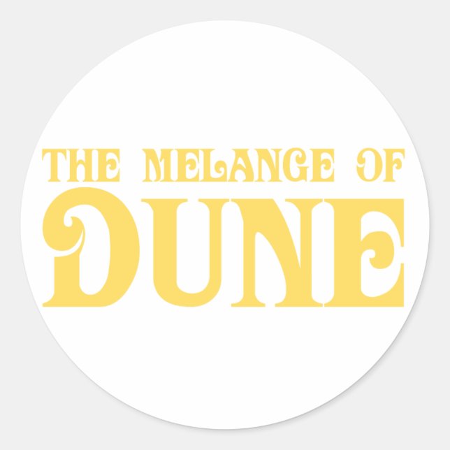 Sticker Rond La mélange de dune (Devant)
