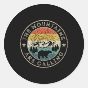 Sticker Rond La Montagne Appelle