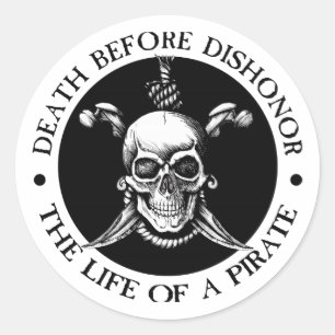 Sticker Rond La mort avant déshonneur