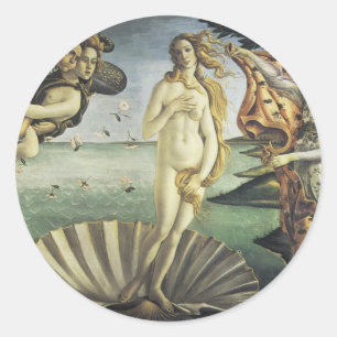 Sticker Rond La naissance de Vénus