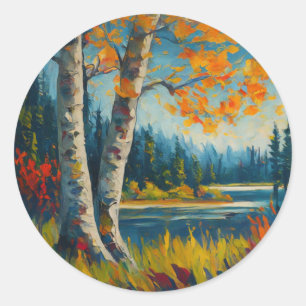 Sticker Rond La nature