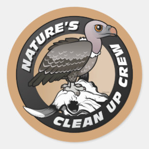 Sticker Rond La nature nettoient l'équipage