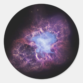 Sticker Rond La nébuleuse du crabe