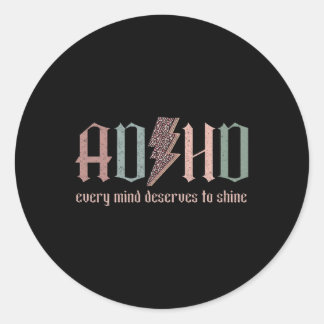 Sticker Rond La Neurodiversité Et Chaque Esprit Mérite De Brill