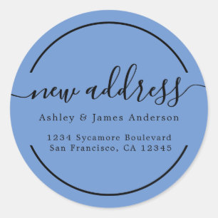 Sticker Rond La Nouvelle Address