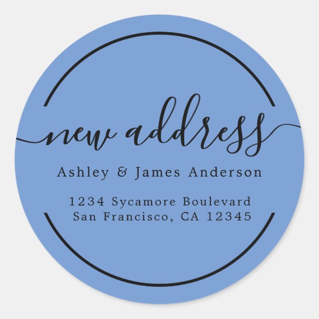 Sticker Rond La Nouvelle Address (Devant)