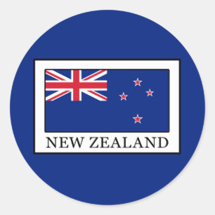 Sticker Rond La Nouvelle Zélande
