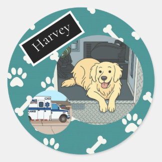 Sticker Rond La page d'autocollants d'Harvey