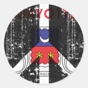 Sticker Rond La Paix À Mayotte