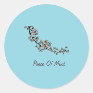 Sticker Rond La Paix Des Fleurs D'Esprit