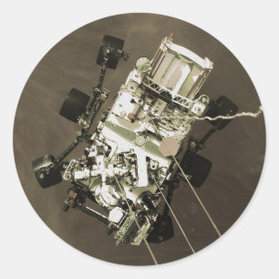 Sticker Rond La persévérance arrive sur Mars