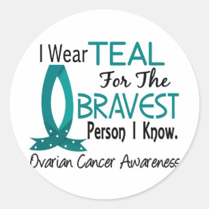 Sticker Rond La personne la plus courageuse je connais le