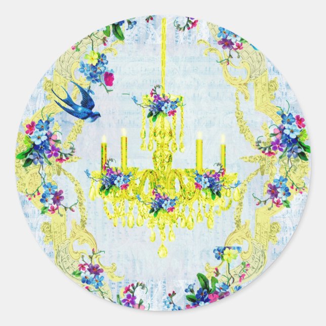 Sticker Rond La Petite Lustre Bella Bella Studios (Devant)