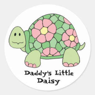 Sticker Rond La petite marguerite du papa