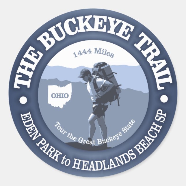 Sticker Rond La piste Buckeye (BG) (Devant)