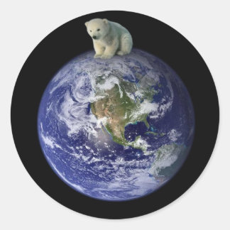 Sticker Rond La planète