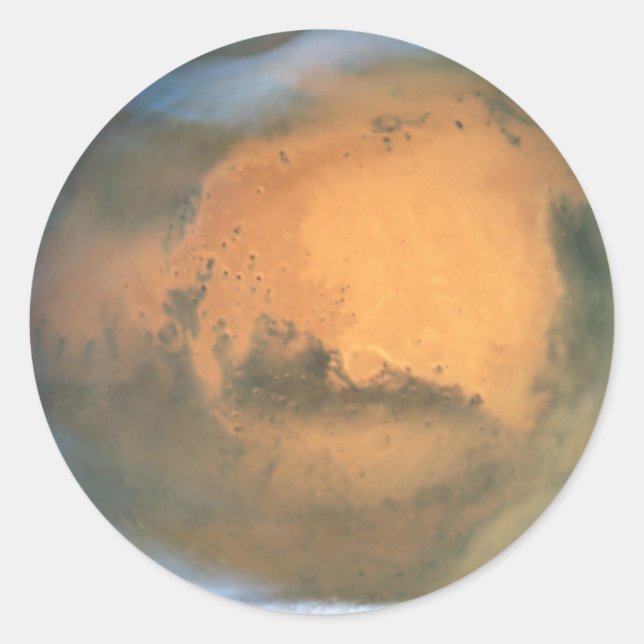 Sticker Rond La planète Mars (Devant)
