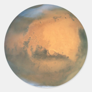 Sticker Rond La planète Mars