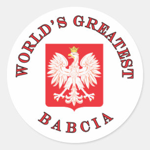 Sticker Rond La plus grande Babcie du monde