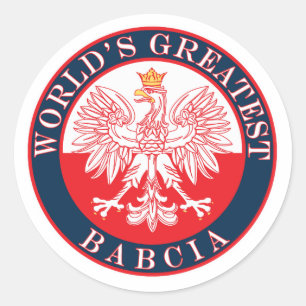 Sticker Rond La plus grande Babcie du monde