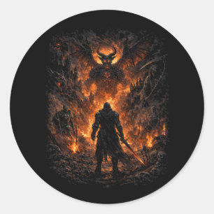 Sticker Rond La Porte de l'Enfer