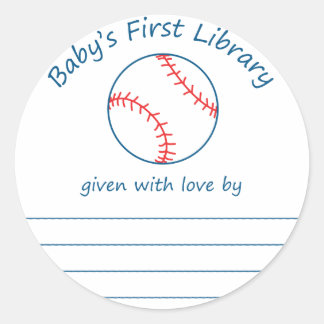 Sticker Rond La première bibliothèque du baby-foot