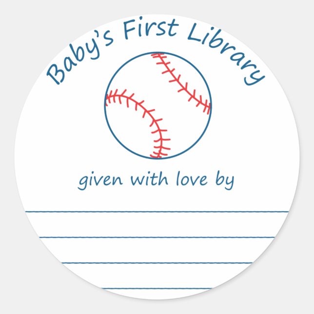 Sticker Rond La première bibliothèque du baby-foot (Devant)