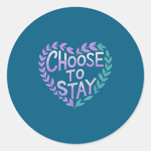 Sticker Rond La prévention du suicide favorise la sensibilisati
