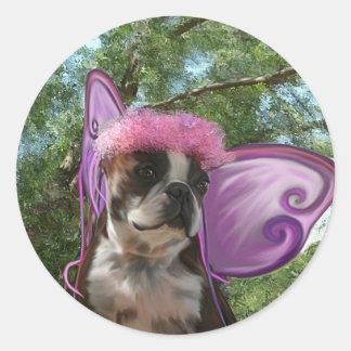 Sticker Rond La princesse fée Amby