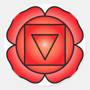 Sticker Rond La racine du chakra
