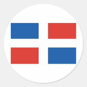 Sticker Rond La République Dominicaine