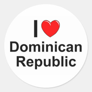 Sticker Rond La République Dominicaine
