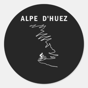 Sticker Rond la route de la france alpe dhuez