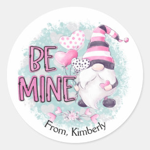 Sticker Rond La Saint-Valentin des gnomes
