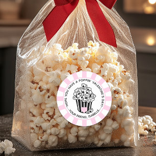 Sticker Rond La Saint-Valentin Moderne qui éclate