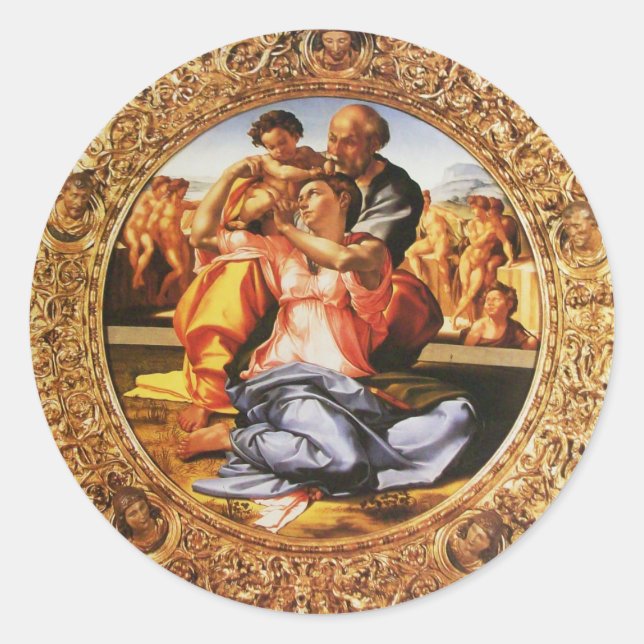 Sticker Rond La Sainte Famille (Devant)