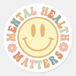 Sticker Rond La santé mentale, L'anxiété, La santé mentale mign