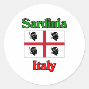 Sticker Rond La Sardaigne Italie