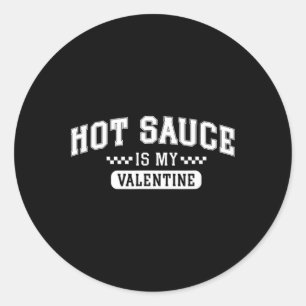 Sticker Rond La Sauce Piquante Est Ma Saint-Valentin