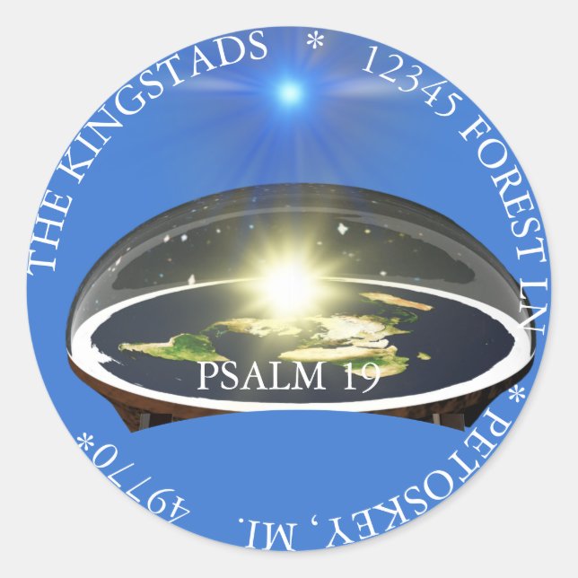 STICKER ROND LA SCRIPTURE DU FIRMATION (Devant)