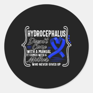 Sticker Rond La sensibilisation à l'hydrocéphalie n'est pas acc