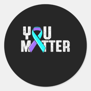 Sticker Rond La sensibilisation au suicide est importante