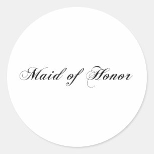 Sticker Rond La servante d'honneur