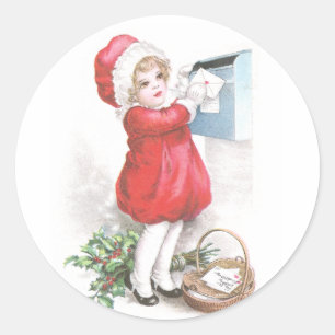 Sticker Rond La signalisation de fille marque avec des lettres