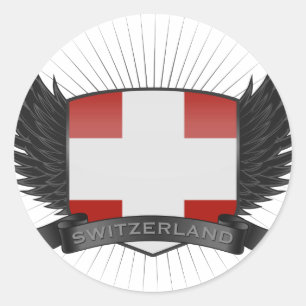 STICKER ROND LA SUISSE