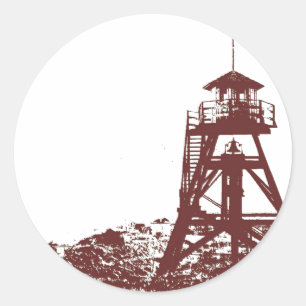 Sticker Rond La TA Firetower de Helena